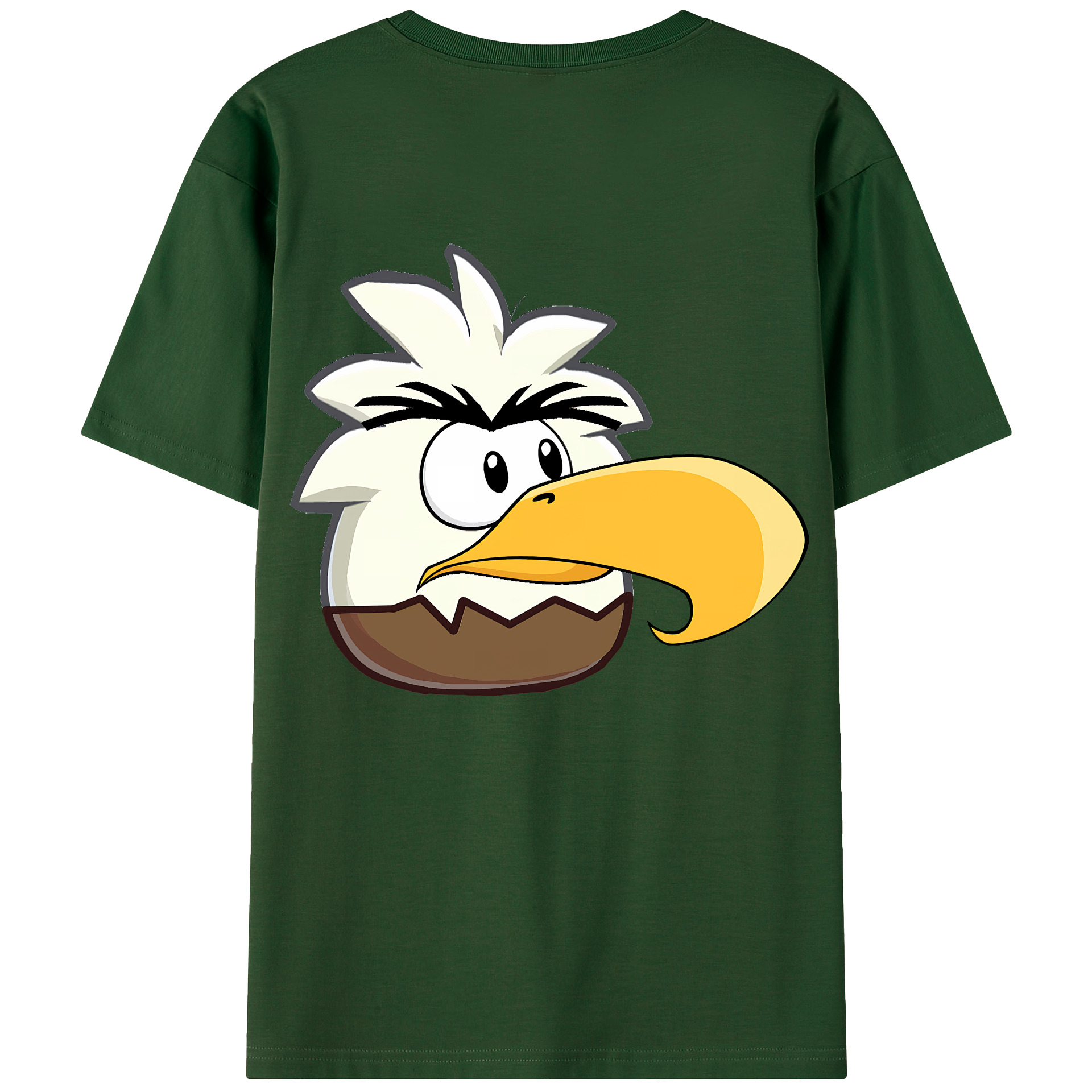（画像用） Angry Birds アングリーバード 綿100％半袖Tシャツ（背面プリント）